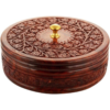 Wooden Carving Chapati Box